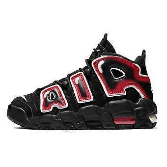 Nike Air More Uptempo Svart Vit Laser Crimson GS 415082-010