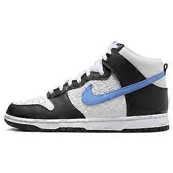 Nike Dunk High Retro Flc Schwarz University Blau Weiß FJ4210-001