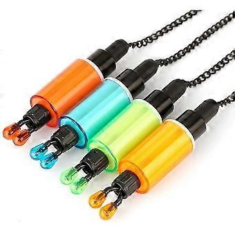 4 Pcs/Set Fishing Swinger Bite Alarms Indicator Adjustable Fishing Line Clip Chain Swinger for Night Fishing@q