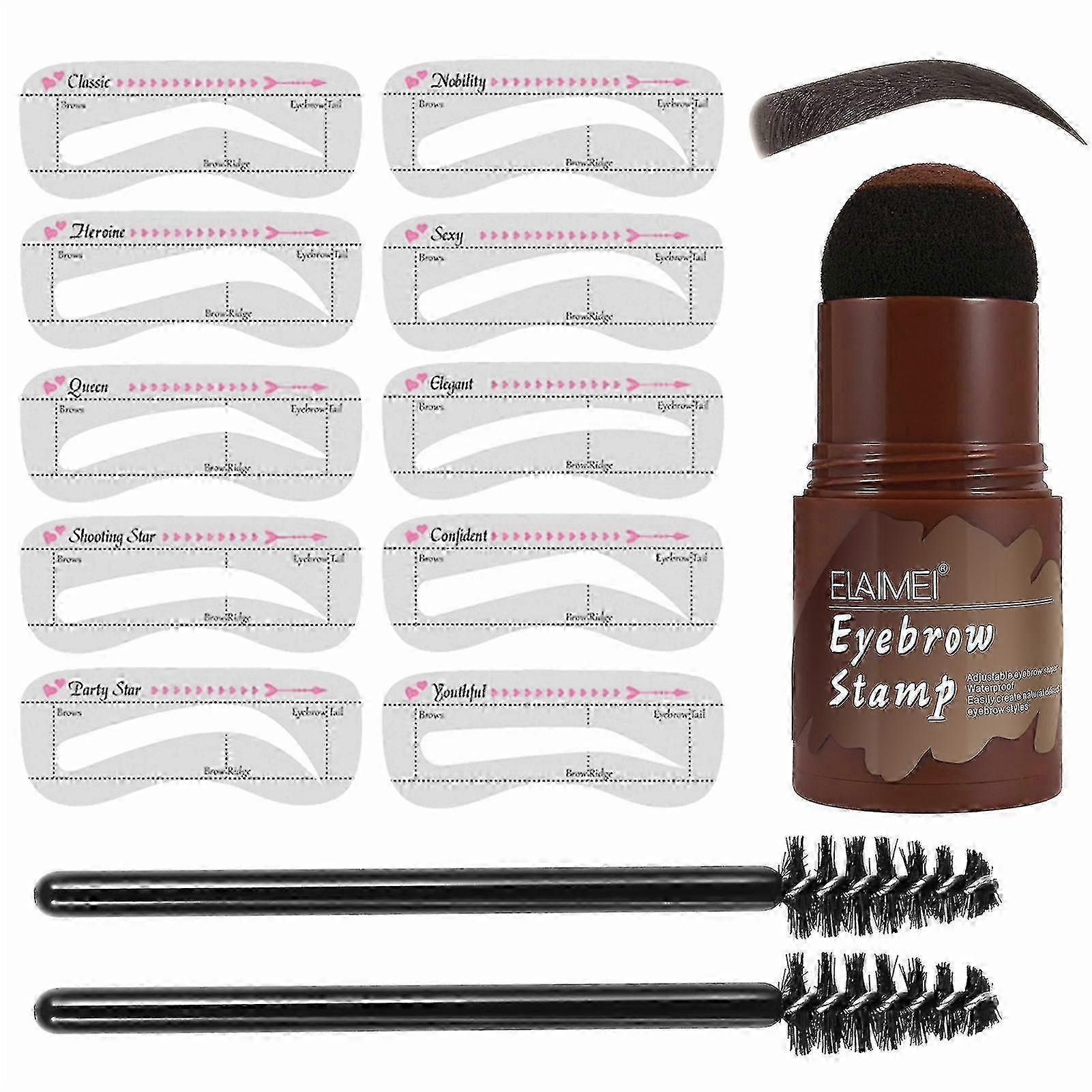 Matte Waterproof Brow Stencil Stamp Kit