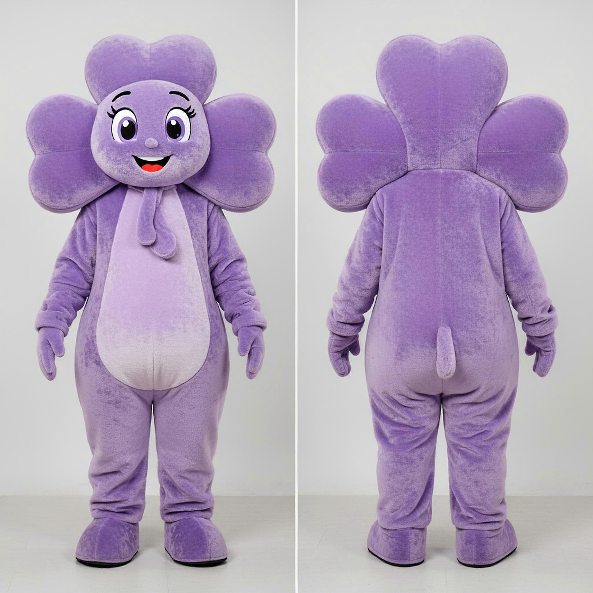 MASTICOT Lavender Plush Four Leaf Clover Mascot