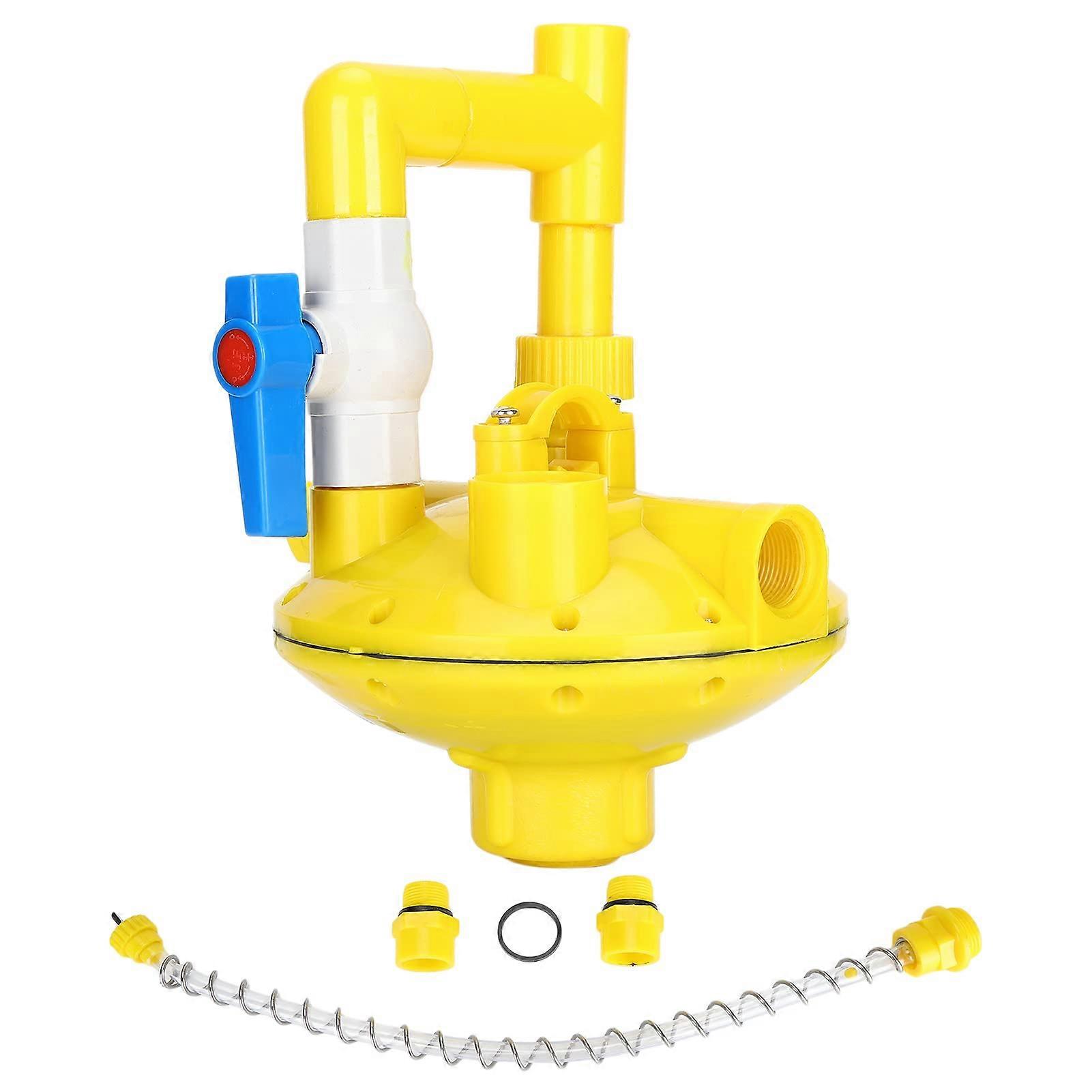 Poultry Water Pressure Regulator for Chicken Drinking System, Adjustable Inline Valve with Stable Flow Control