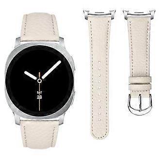 40mm Leather Band with Quick Release, Adjustable Breathable Strap for Samsung Galaxy Watch 8 Men and Women