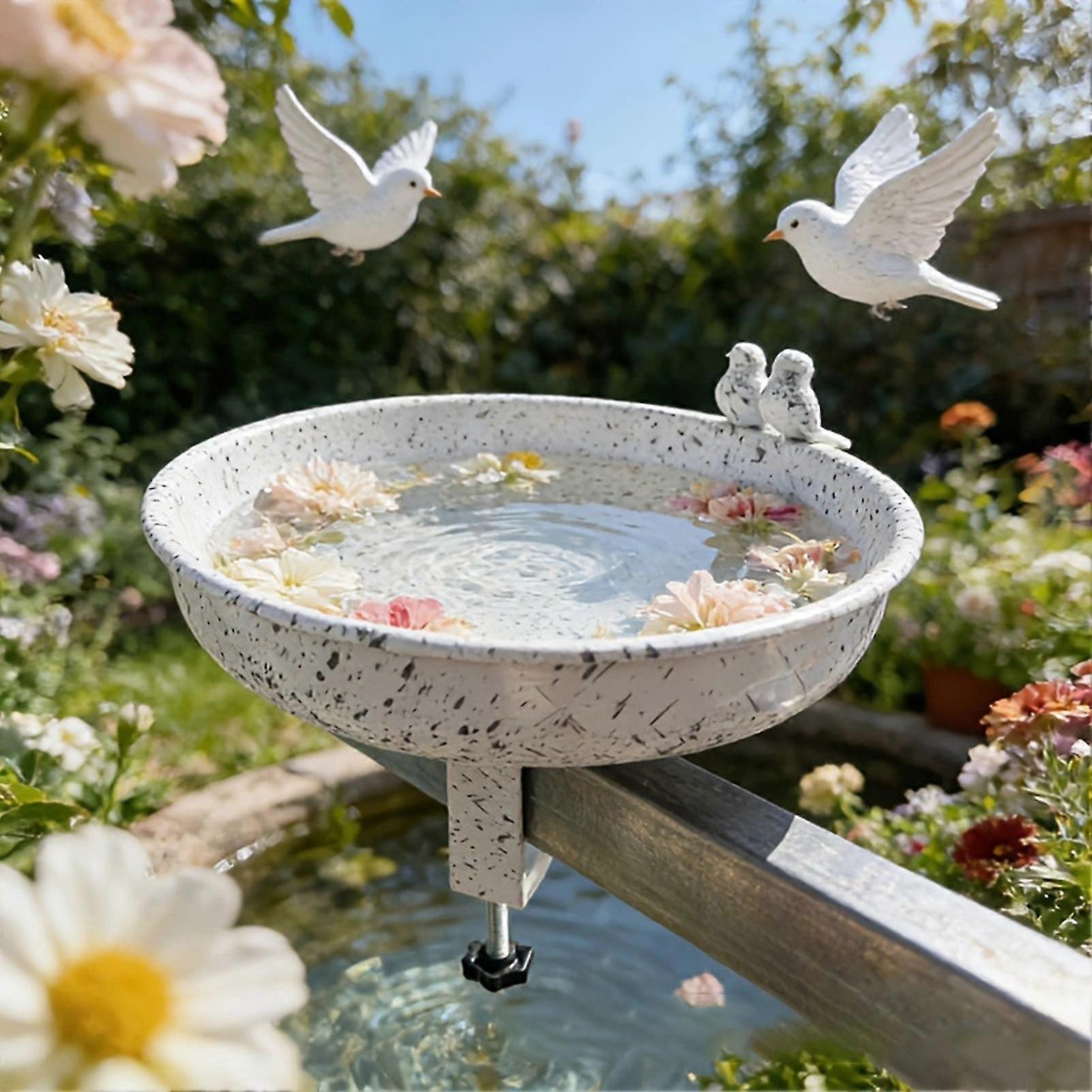 Anti-Splash Iron Bird Bath