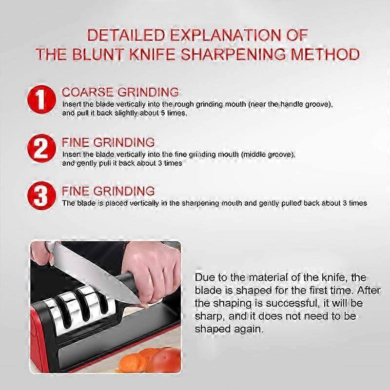 Manual Knife Sharpener for Kitchen Blade Edge Maintenance
