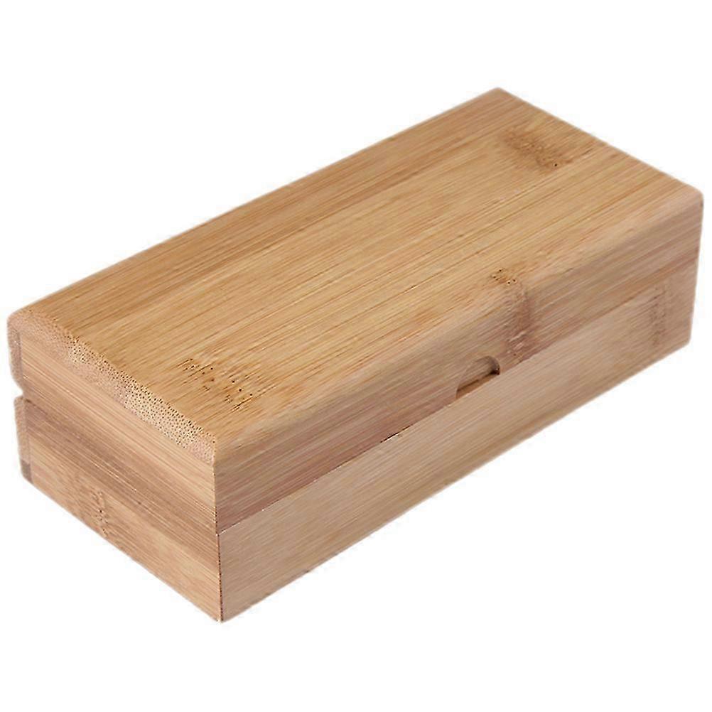 Natural Wood Glasses Protector Case Rectangular 1Set for Gift Giving