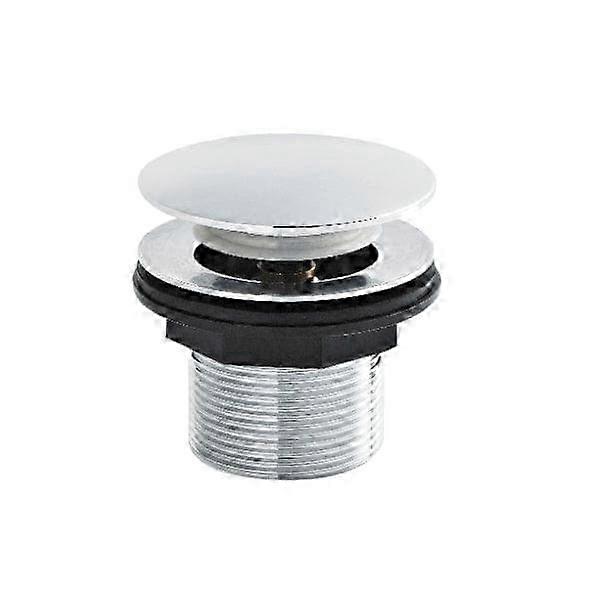 Chrome Brass Bath Waste Push Button