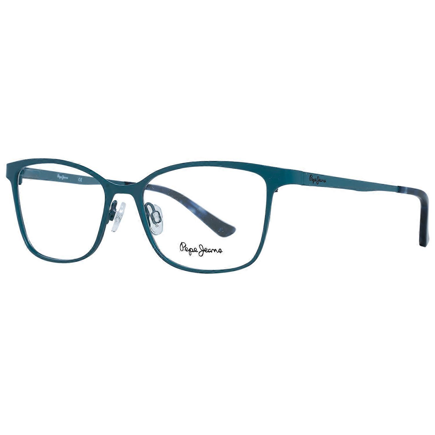 Metal Rectangle Optical Frame Turquoise