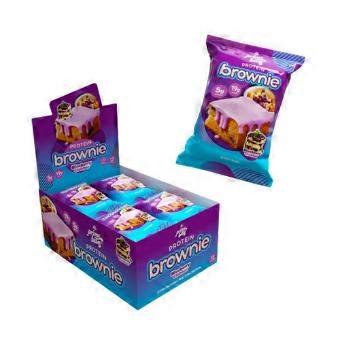 Prime Bites High Protein Brownie Snack Blueberry Cobbler, 12 Count (Pack of 1)