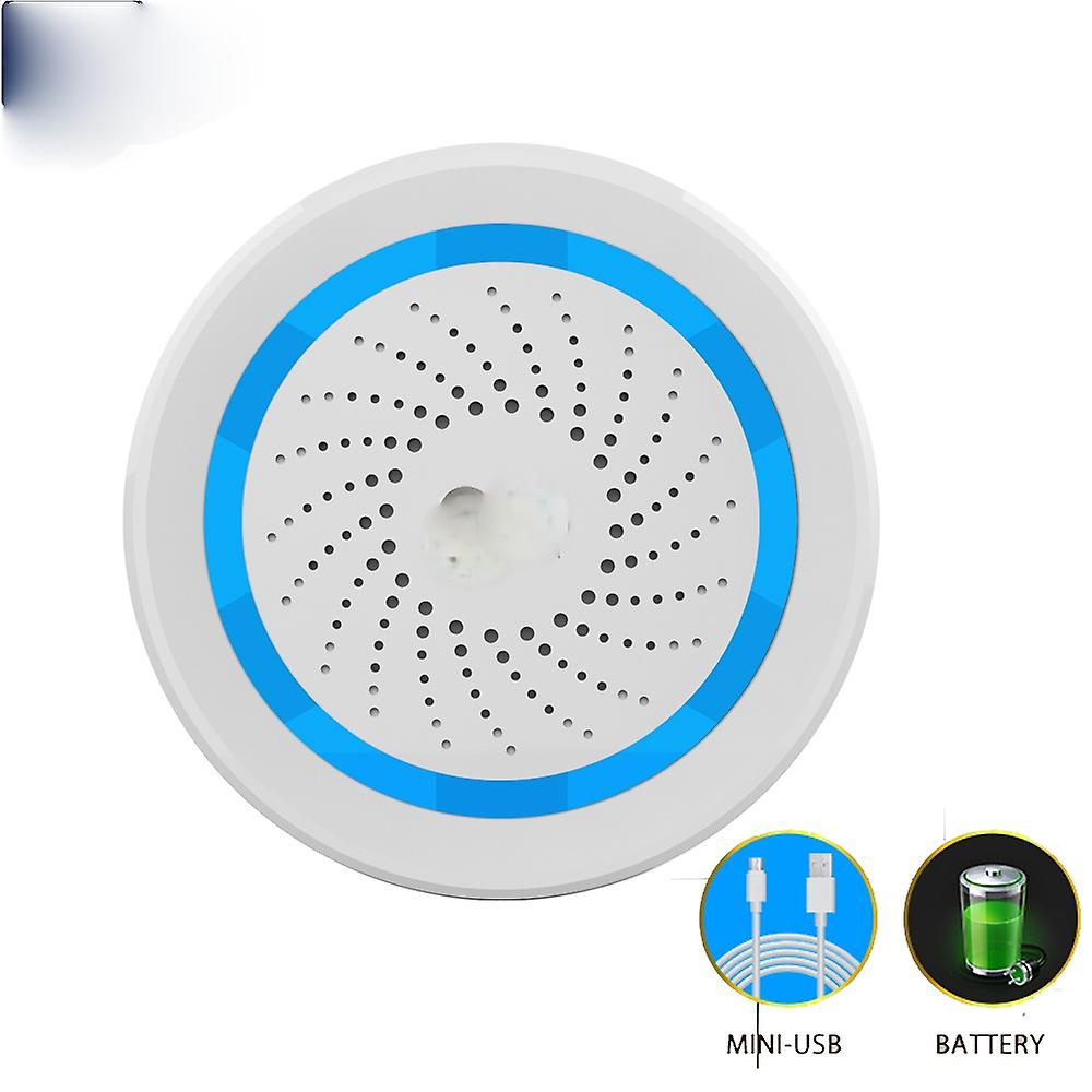 2022.Z-wave Plus Wireless Home Automation Battery-powered Also Can Be Charged With Usb Siren Alarm Sensor