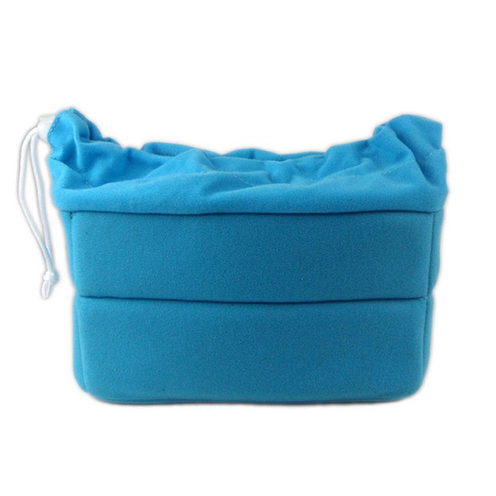 Shockproof Dslr Slr Camera Bag Partition Padded Velvet Insert Protection Case1pcsblue