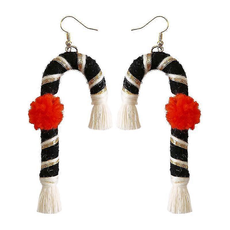 Navidad Elegante borla Tejido de orejas Hermosos aretes