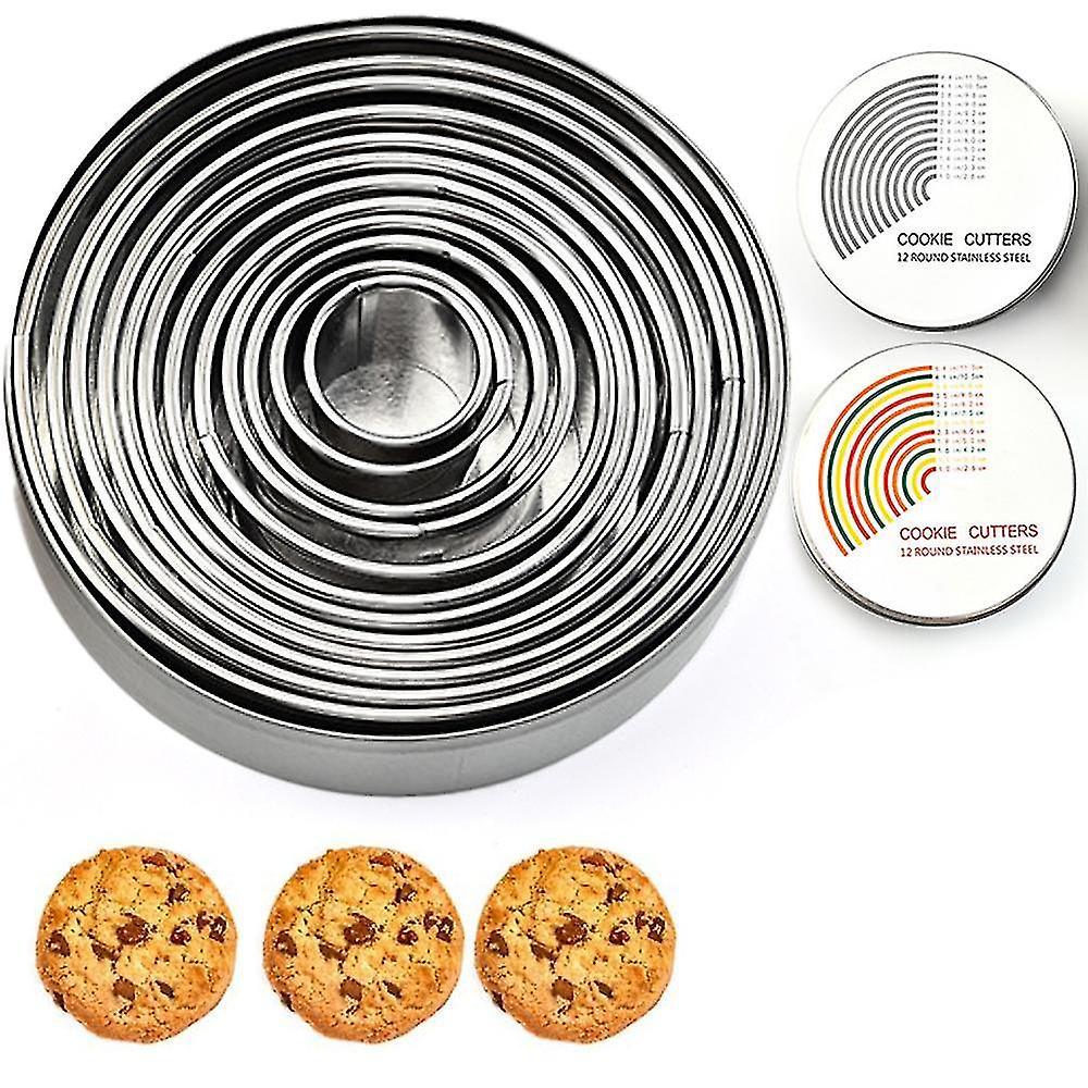 Round Cookie Biscuit Cutter Set,graduated Circle Pastry