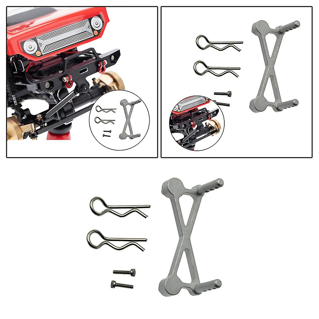 DIY Front Car Shell Column Mount Holder For Axial SCX24 Accessory Silver