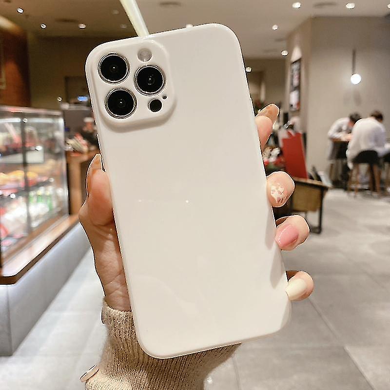 For Iphone 12 Mini Glossy Straight-edge Tpu Phone Case