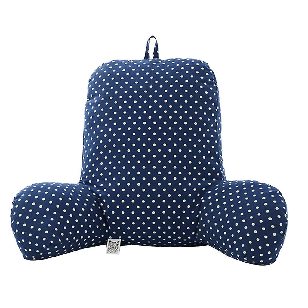 Bed Rest Reading Pillow Support for Adults Teens Kids Grey Grid