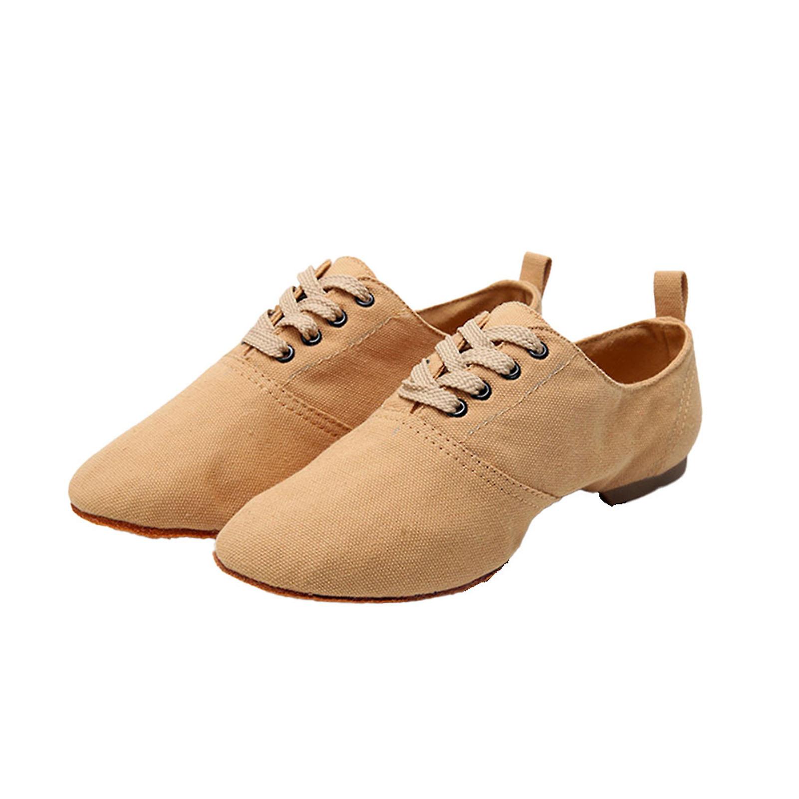 Low-Top Camels dansesko for unisex, pustende myke bunnsko for danselærer