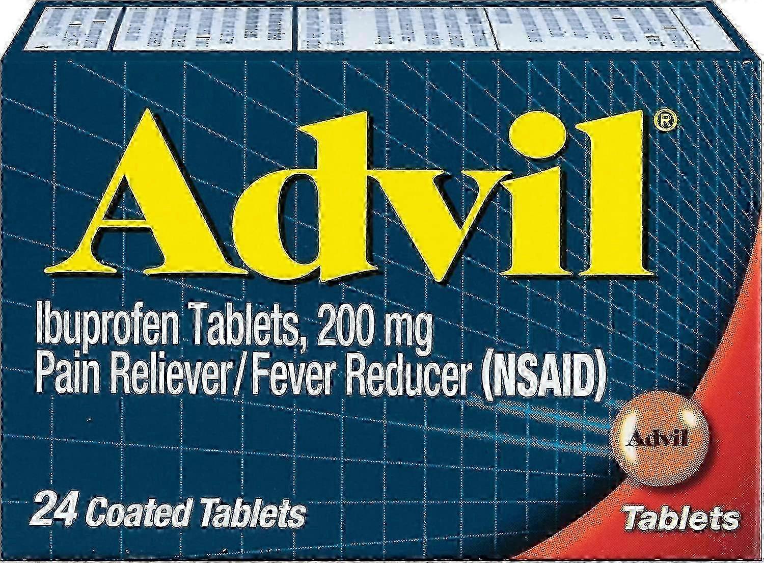Advil Pain Reliever Fever Reducer Coated, Tablets, 24 Ea