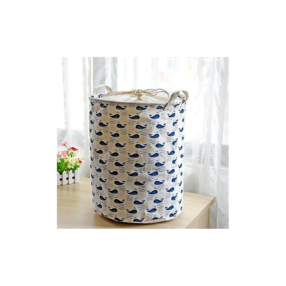 Shark Pattern Cartoon Bag Toy Foldable Waterproof Laundry Can Bag Trash Basket
