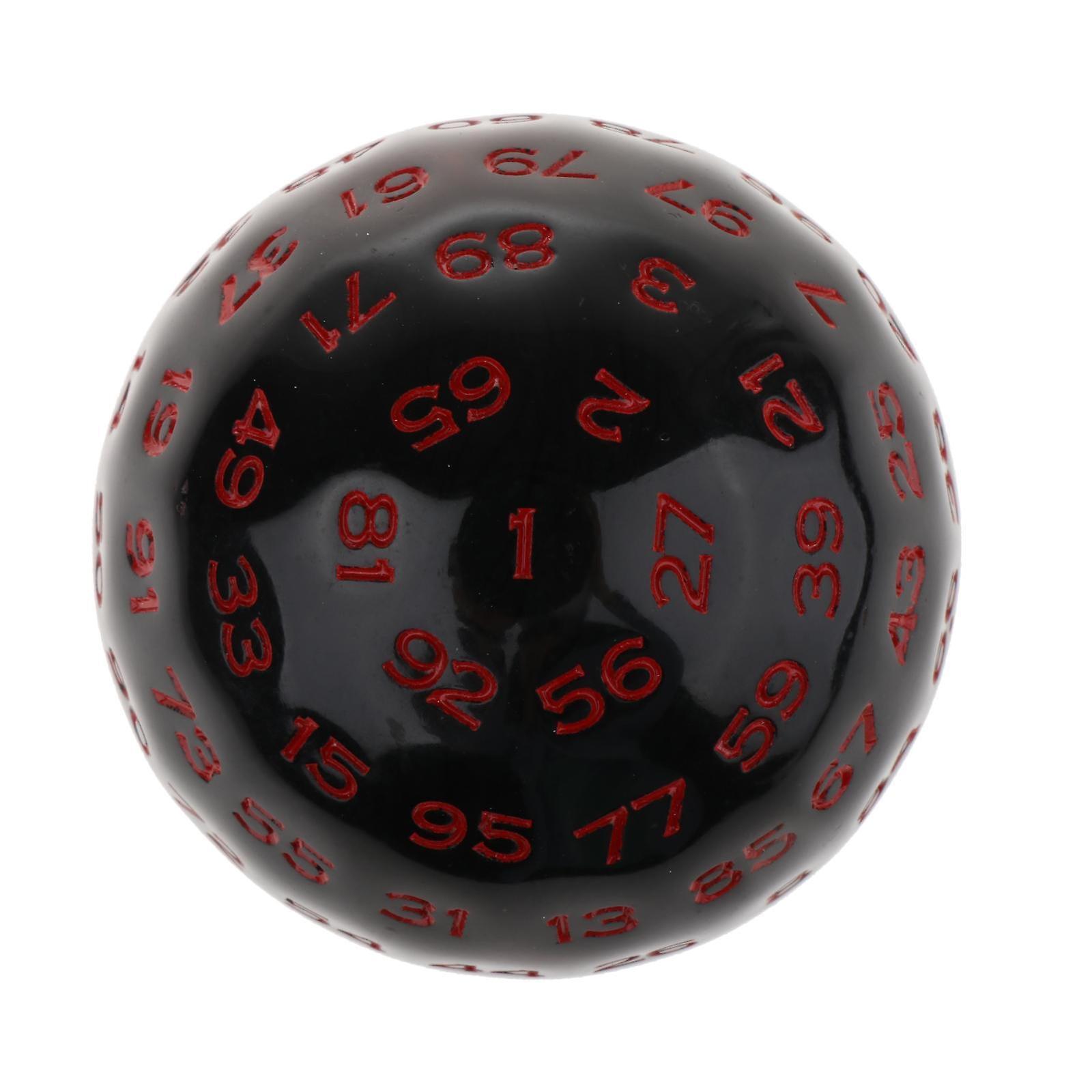 Multi Sided Acrylic Dices for Table Board Role Playing Game Bar Club Red