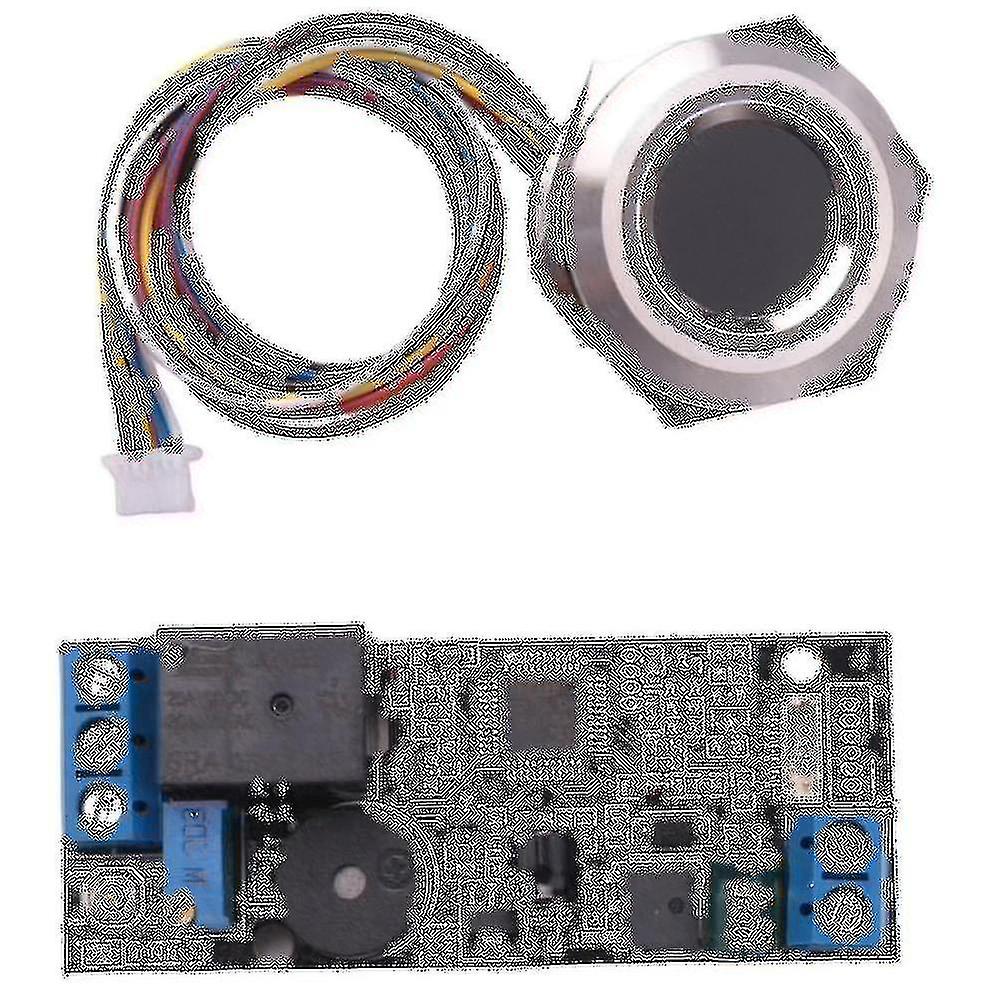K202 Dc12v Low Power Fingerprint Control Board + R503 Fingerprint Module Round Fingerprint Recognit