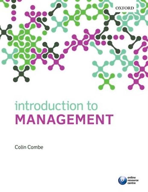 Introduction To Management by Combe & Colin Senior Lecturer & Senior Lecturer & Glasgow Caledonian University Paperback Book