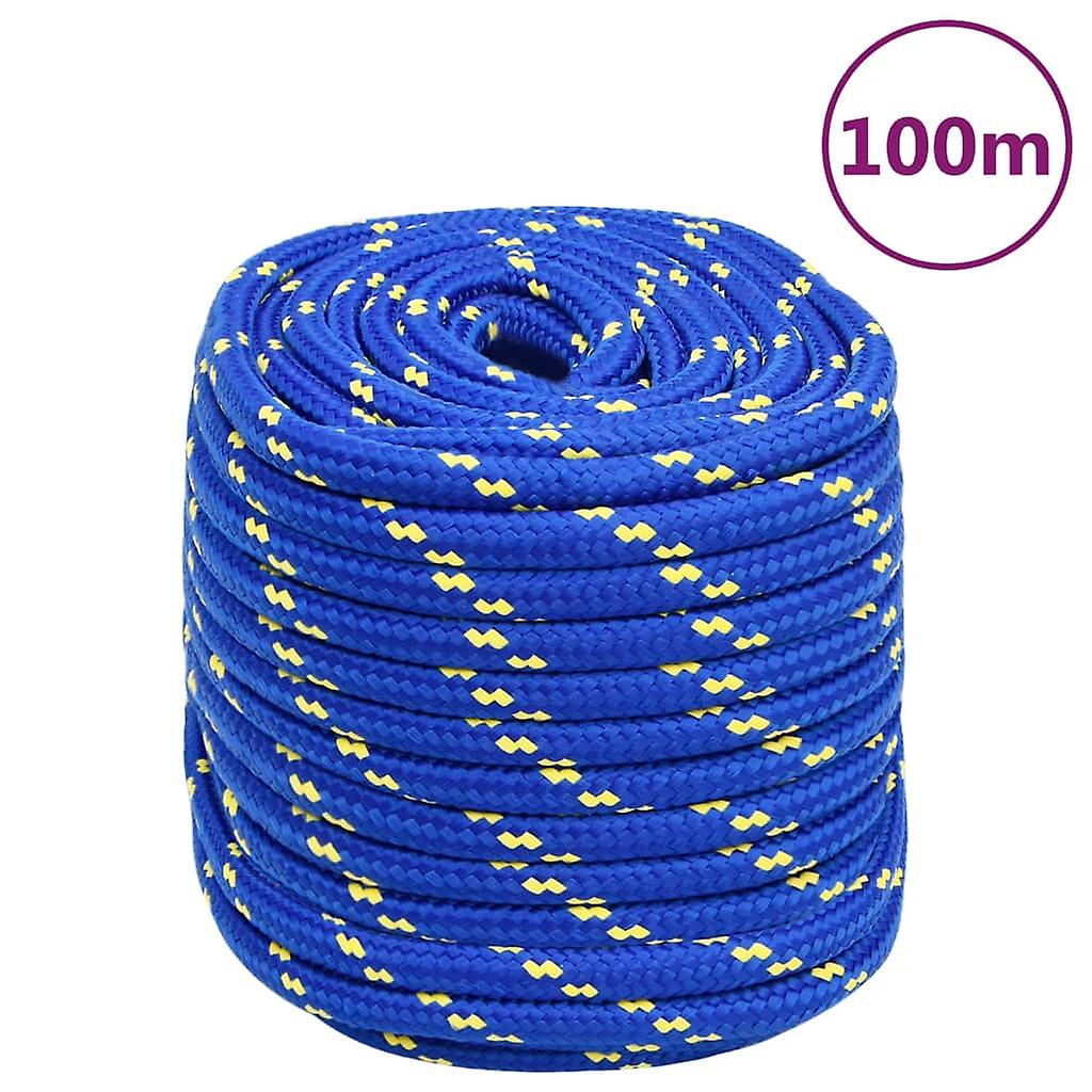 Boottouw Blauw 16 mm 100 m Polypropyleen
