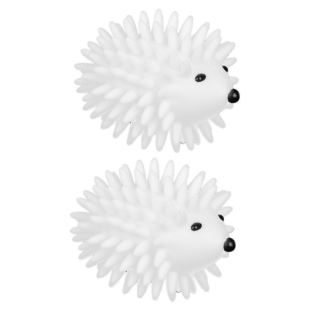 Lot de 2 boules de séchage en PVC en forme de hérisson pour machine à laver