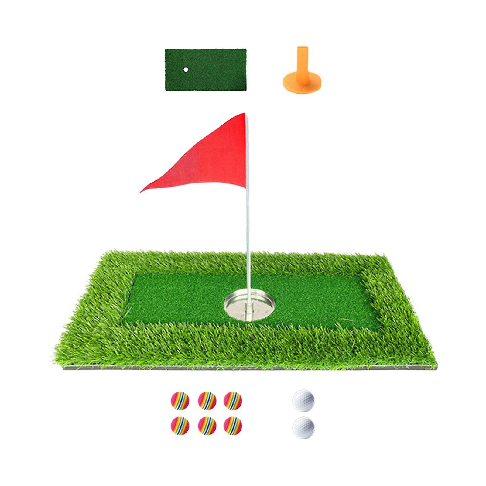 Float Golf Puttmatta Golf Spel Pool Utomhus Golf Game Set för bakgård