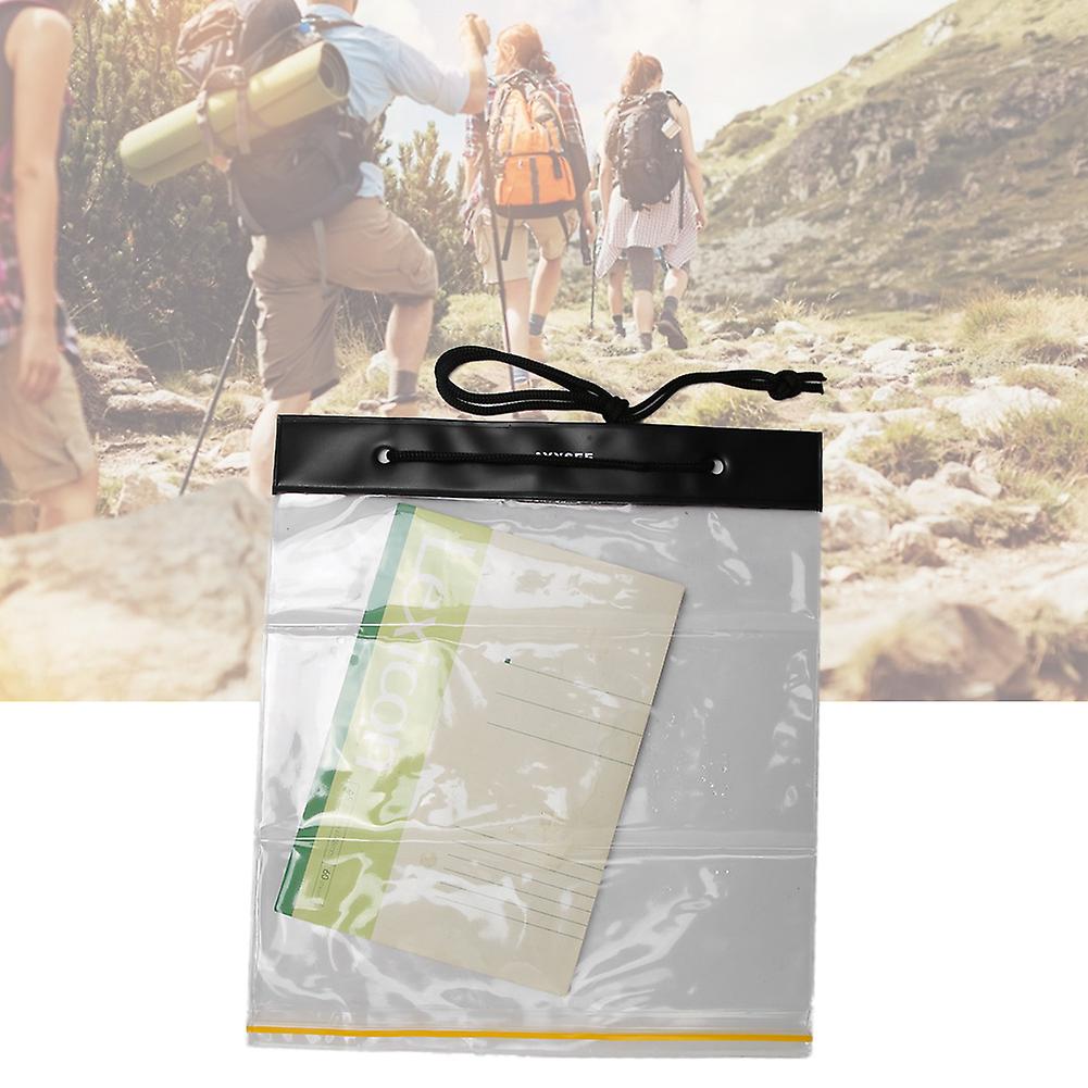 2pcs Multifunctional Waterproof Stationery Transparent Multifunctional Storage Bag Storage Map Holder