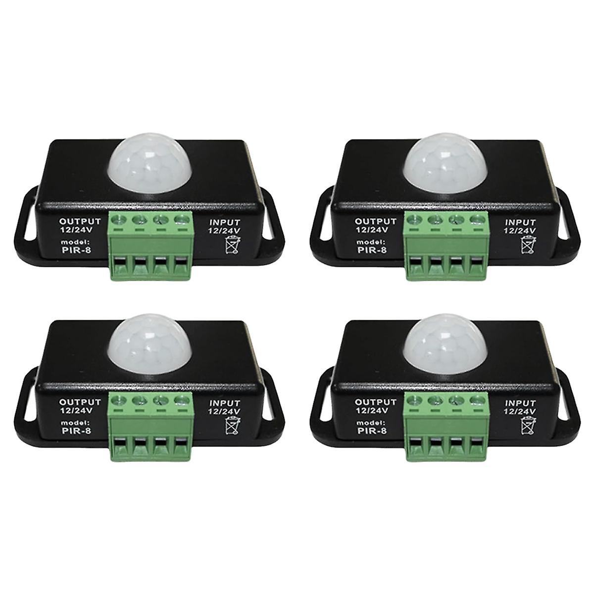 LED Motion Sensor 12V/24V DC, Motion Sensor Body Infrared Motion PIR Sensor Switch Automatic Wirele