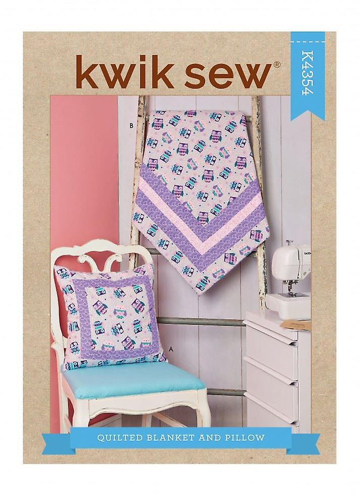 Kwik Sew Sewing Pattern 4354 OS (One Size Only) Cushions, Blankets