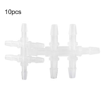 10PCS 6-Way Aquarium Water Pipe Adapter Fish Tank Joint Tube Hose Fittings Connector3.9MM