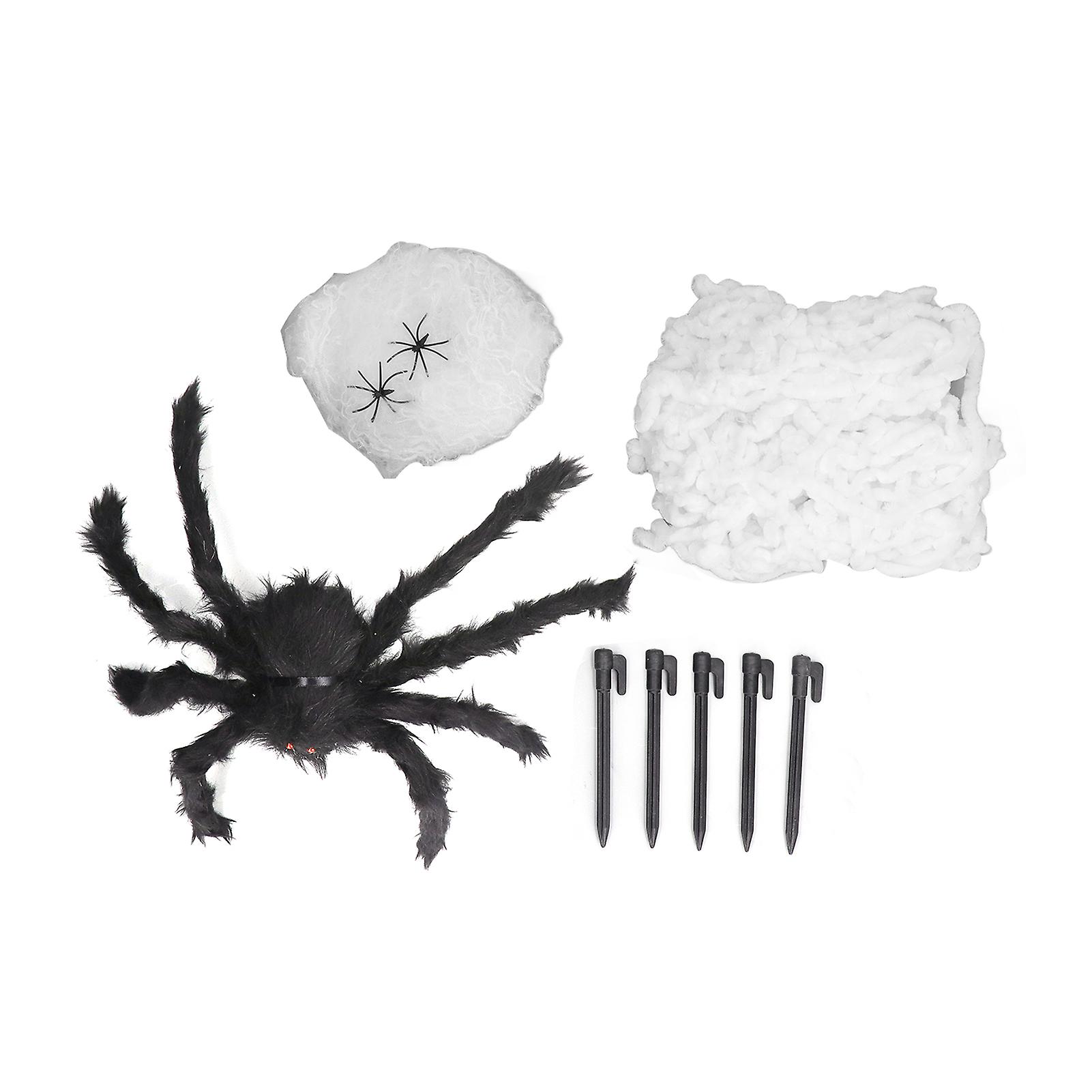 Halloween Spider Web Set Irregular Shape Weather Resistant Elastic Polyester Plastic Halloween Cobweb Decoration
