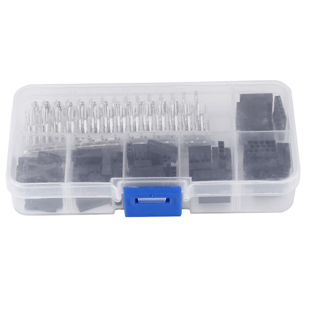 Rankomu Jumper Wire Parts 370 Pcs Wire Jumper Pin Connector Housing Terminal Kit, M/F Crimp Pins, Jumper Wire Parts for Electronics Projects,