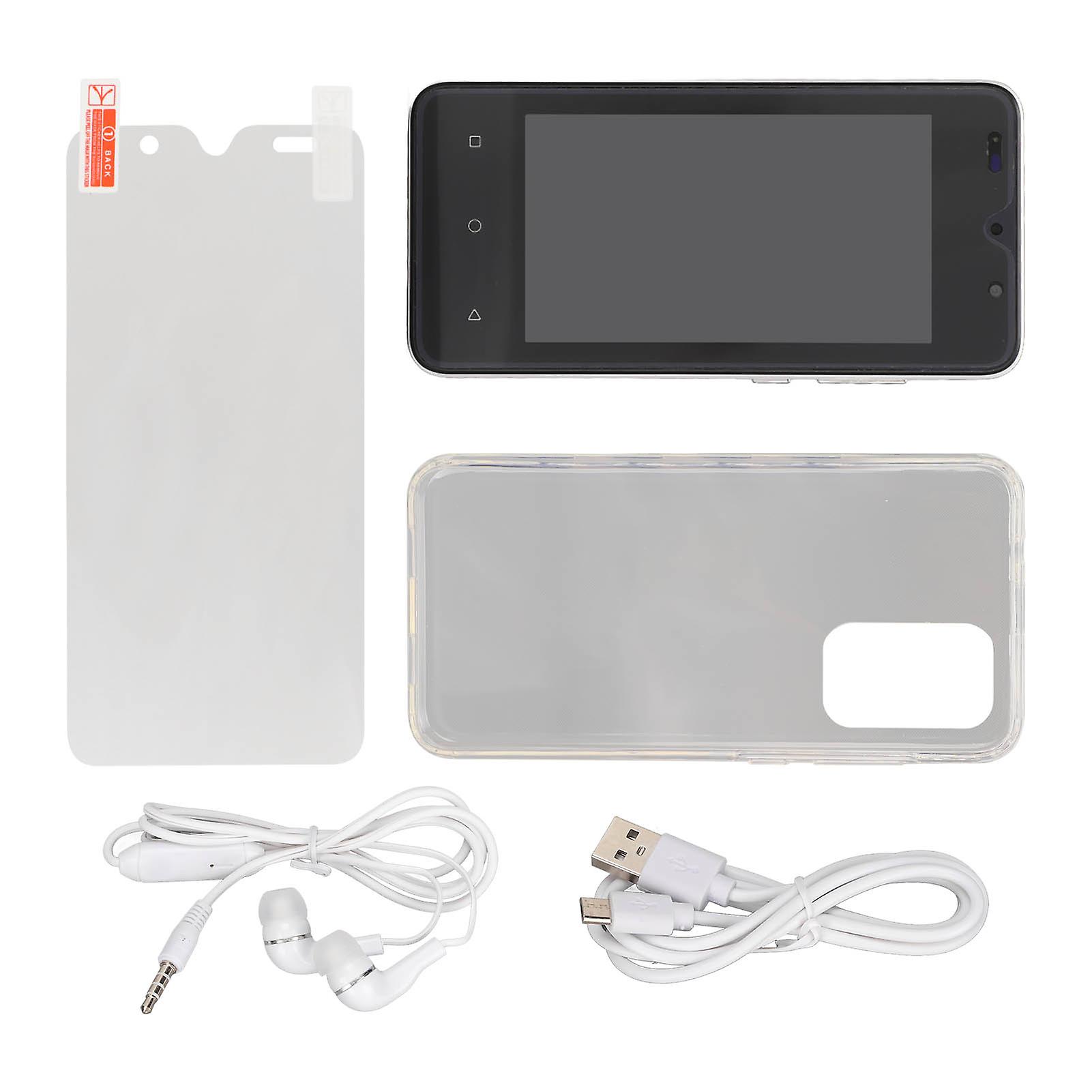 A18 Unlocked Smartphones Dual SIM Card Cell Phone 4.5in Screen RAM 512MB ROM 4GB Ultrathin for AndroidWhite