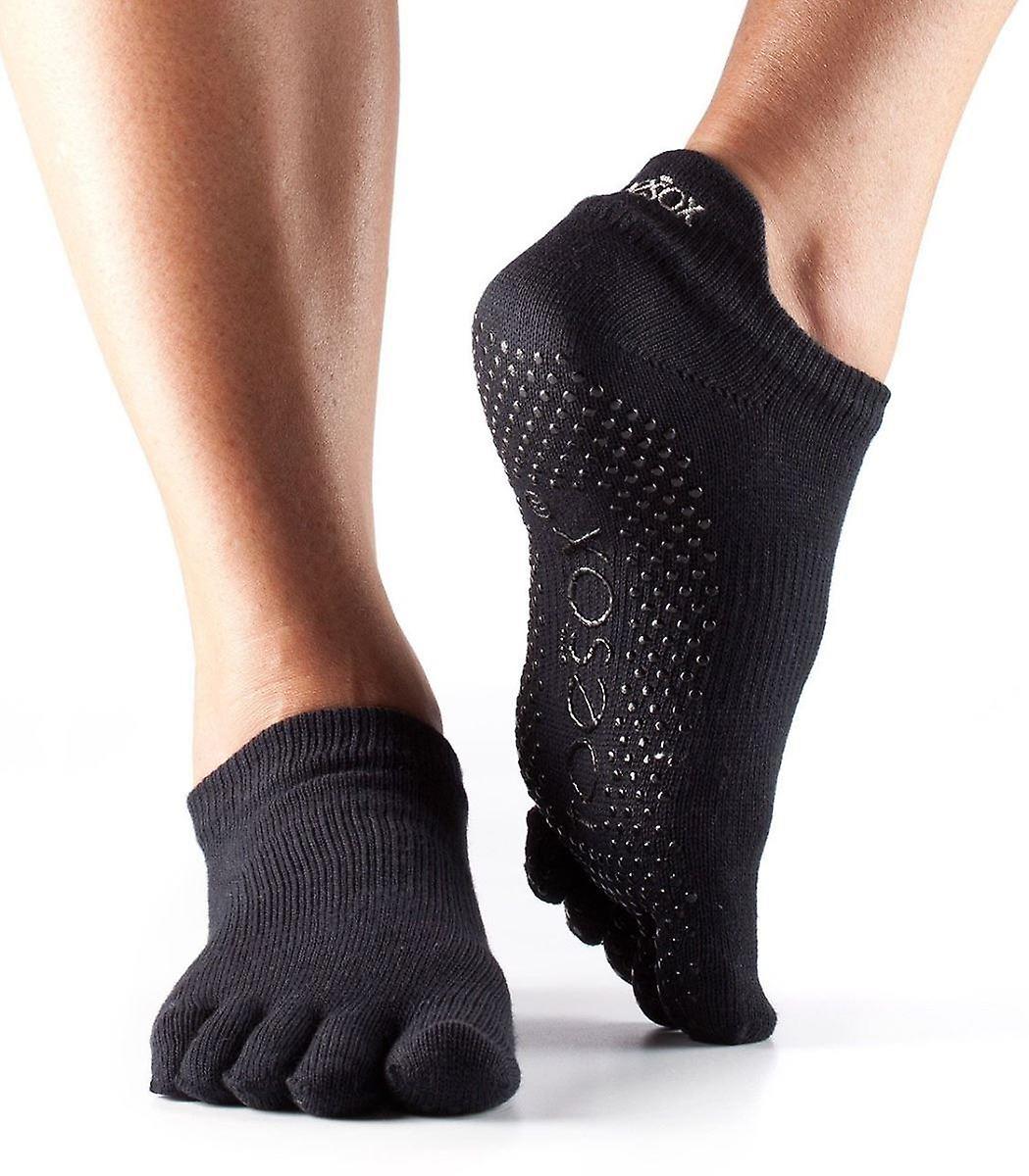 Toesox Full Toe Low Rise Grip Socks For Barre Pilates Yoga