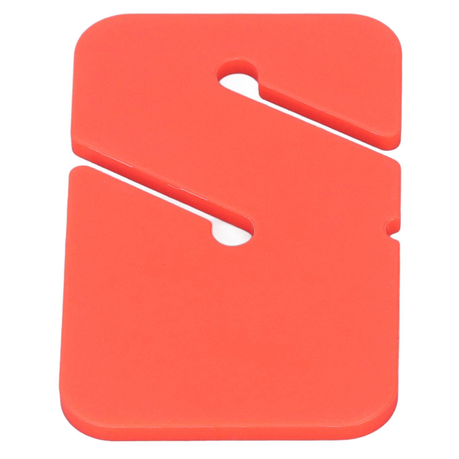 4PCS Scuba Choice Cave Diving Line Marker Compact Easy Visibility Wreck Diving Line Marker Rectangular Orange