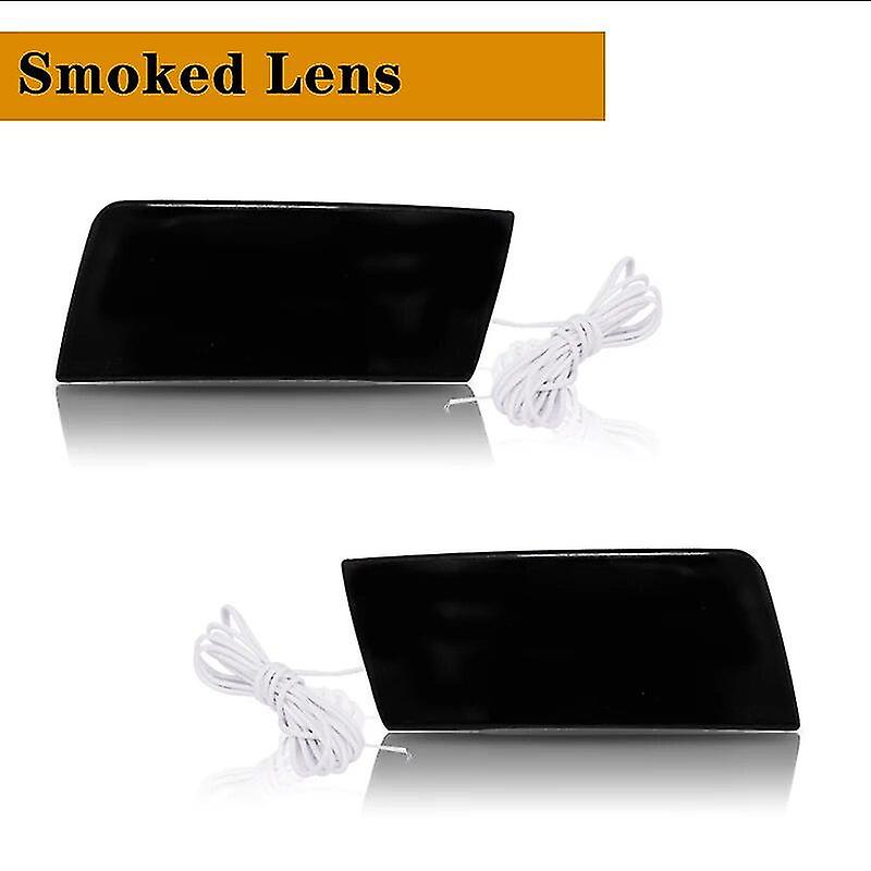 2PCS LED Side Marker Light Amber Front Bumper Turn Signal Light For Chrysler 300 300C white LED Driving Lights/Parking Lights
