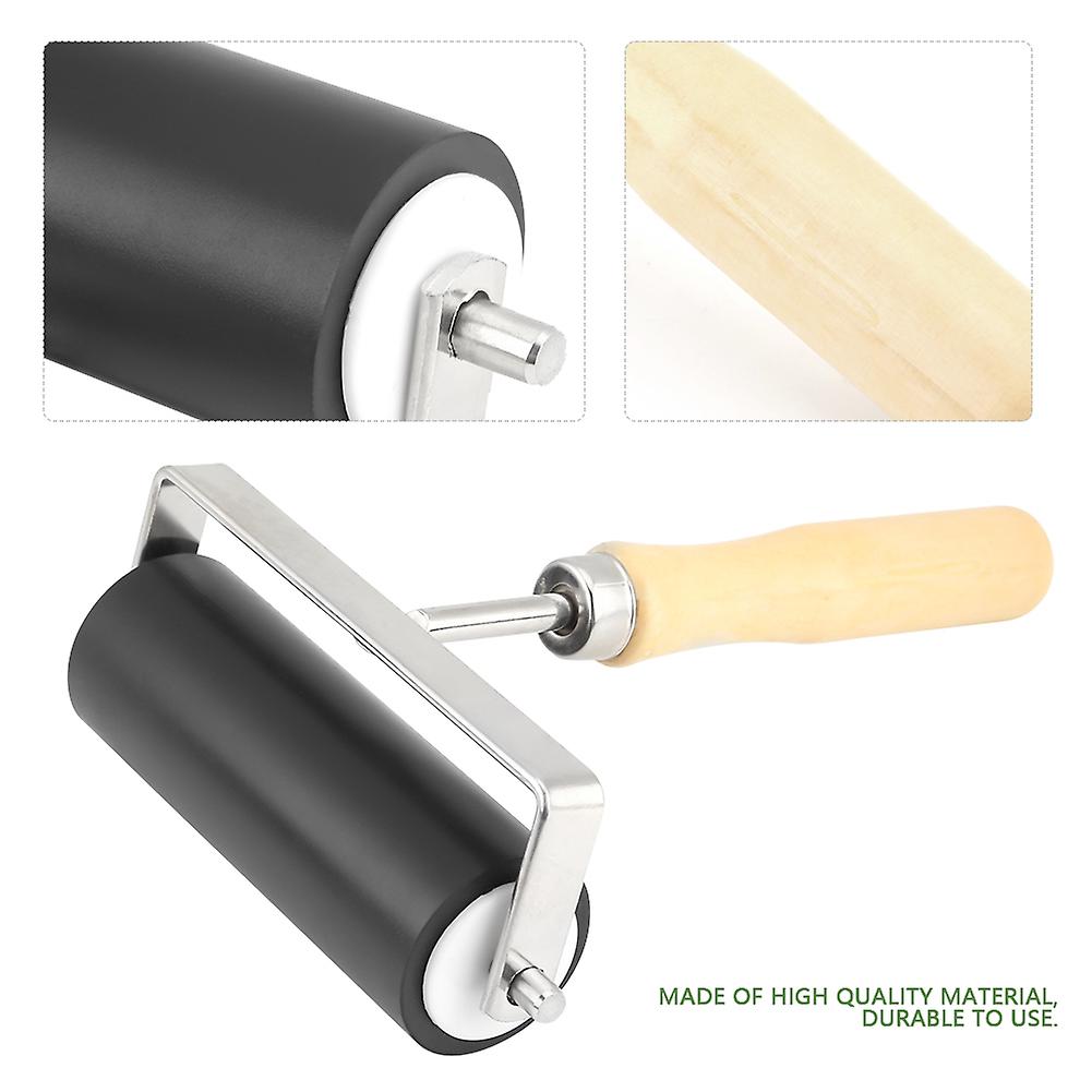 Heavy Duty Hard Rubber Brayer Roller Print Brush Ink Art Craft Oil Painting Tool