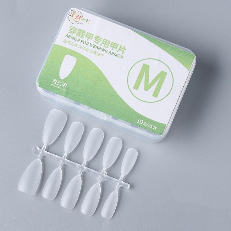 10pairs Of 100pcs/Box False Nails Tip Almond Nail M
