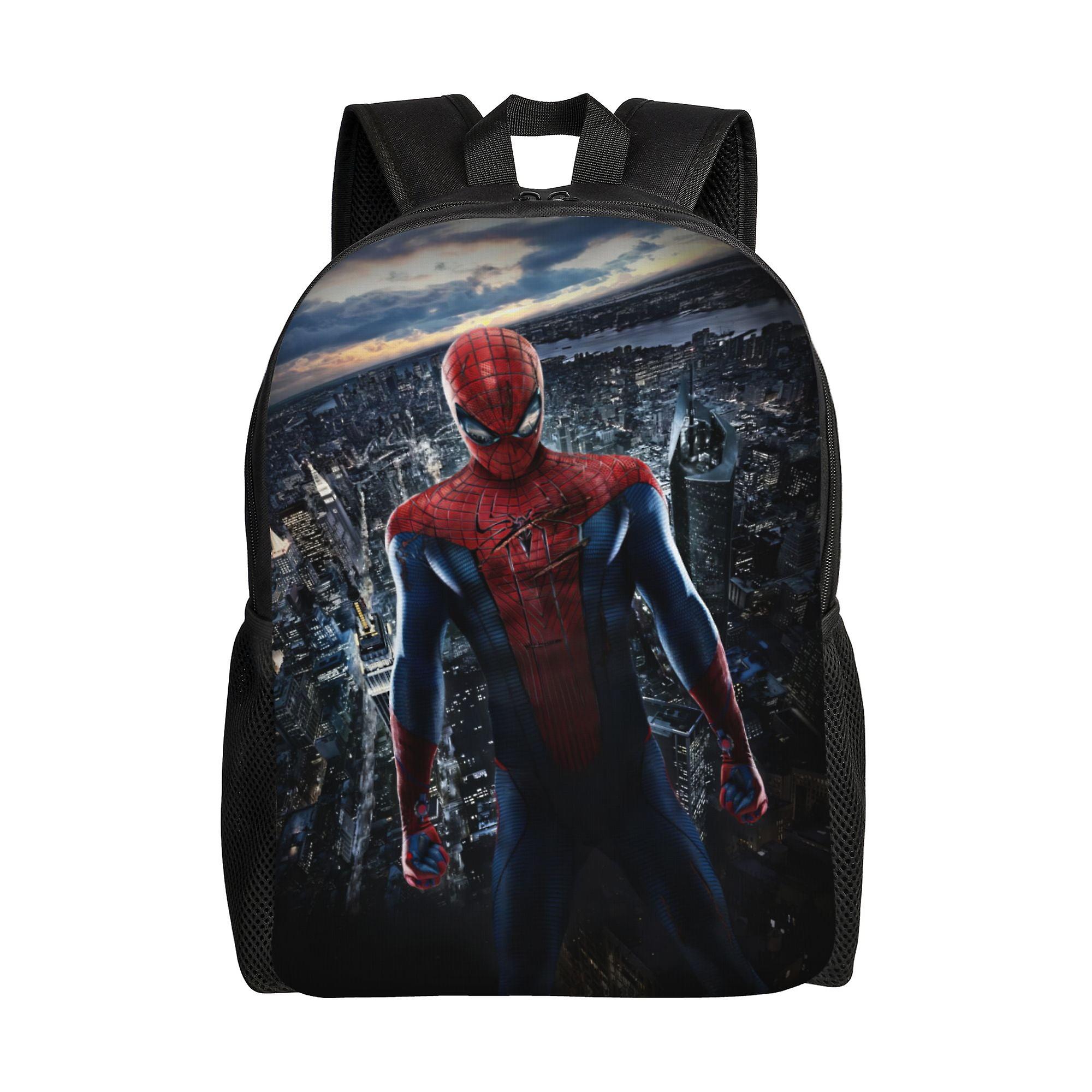 Spider Man Backpack, Adult Kids Simple Lightweight Casual Backpack for Children Student, Travel Backpack Laptop Backpack for College Work Camping