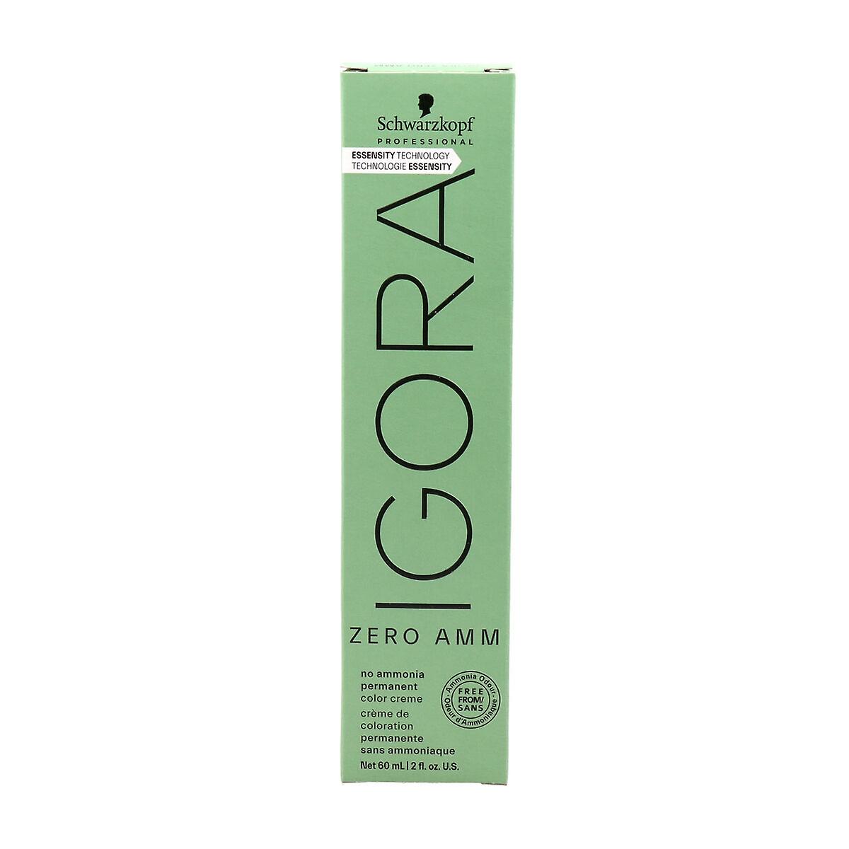 Permanent färg Schwarzkopf Igora Zero Amm Mellanblont Nº 7-21 Aska 60 ml