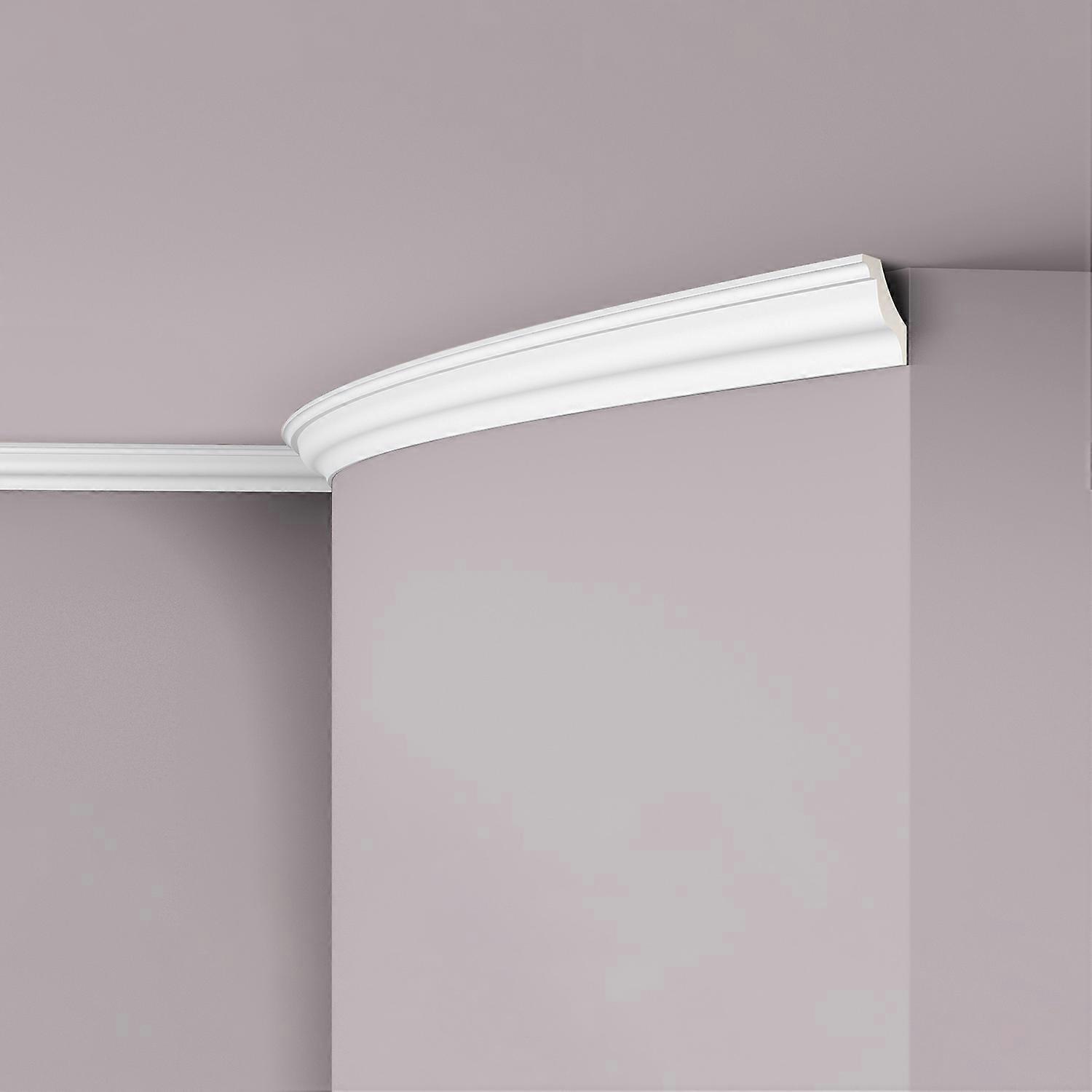 NMC 1 x Cornice moulding Z15 Flex ARSTYL 200 cm x 3,9 cm x 3,9 cm white Polyurethane pre-primed lightweight, sturdy, dimensionally stable