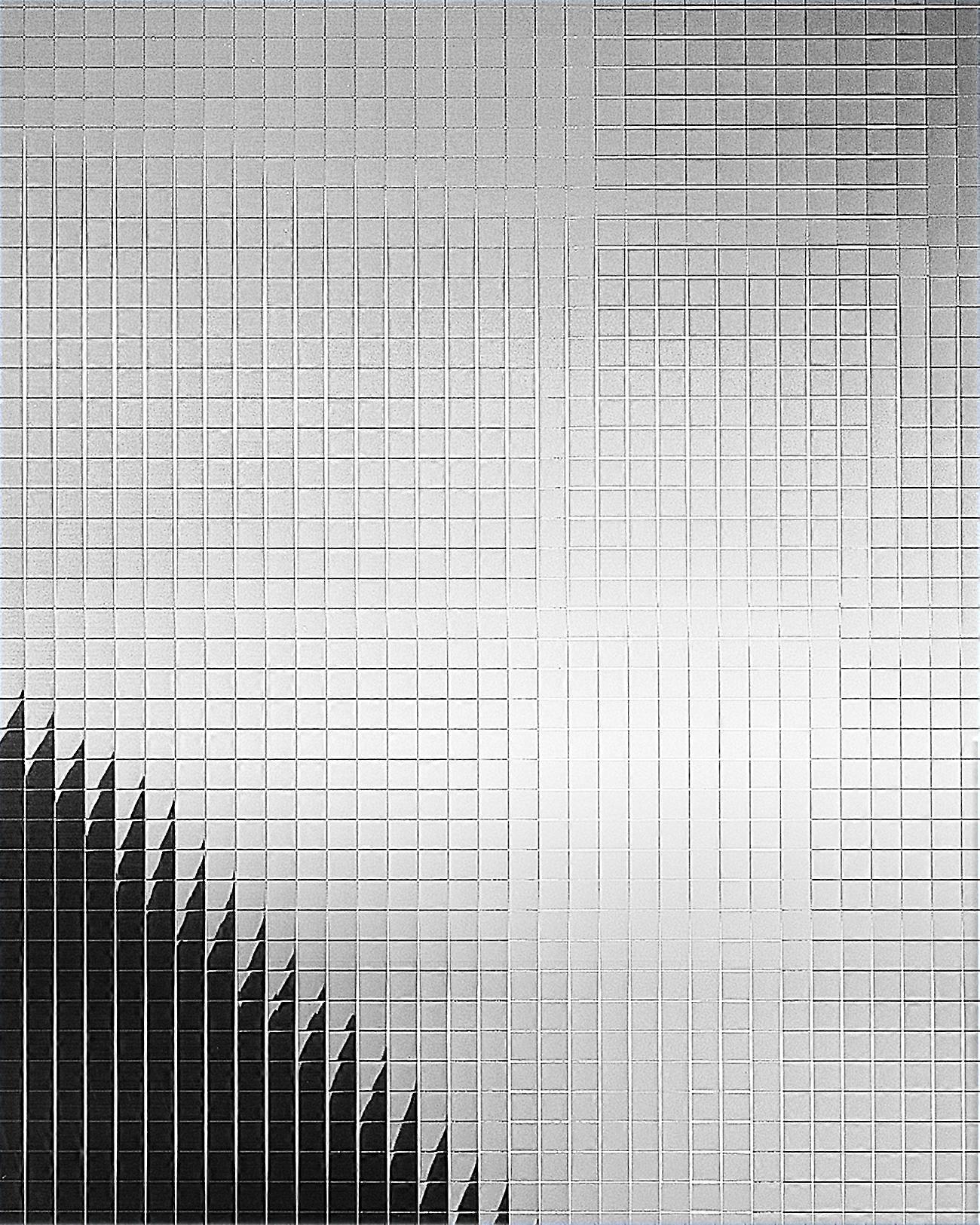 Pannello per interni e pareti mosaico WallFace 27379 M-STYLE Rivestimento murale autoadesivo argento 0,96 mq