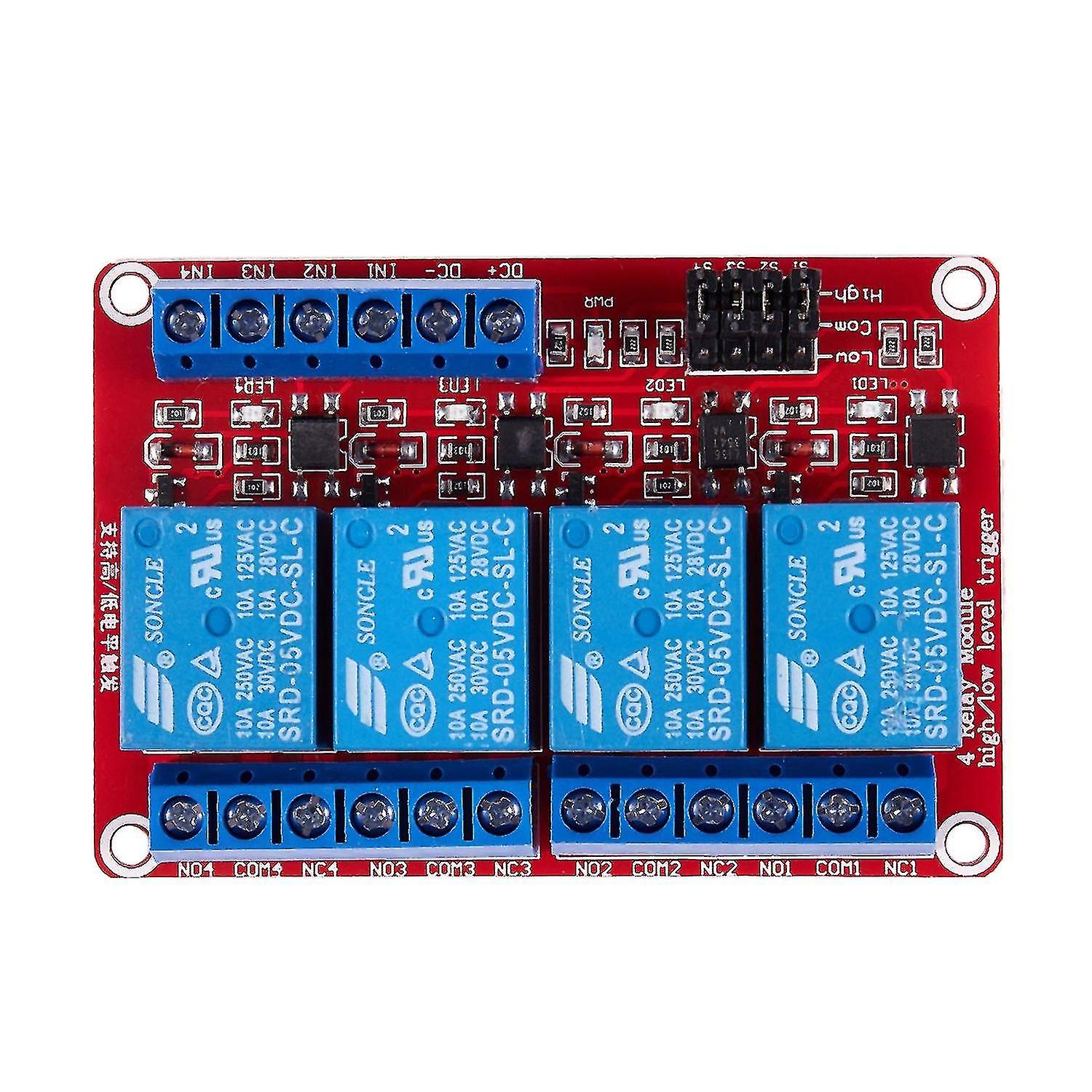 5v High / Low With Opto-isolator 4 Chls Relay Module