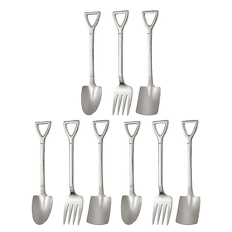 9pcs Shovel Spoons And Forks