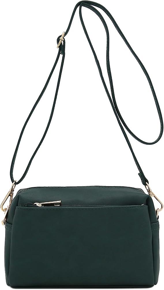 Triple Zip Small Crossbody Bag