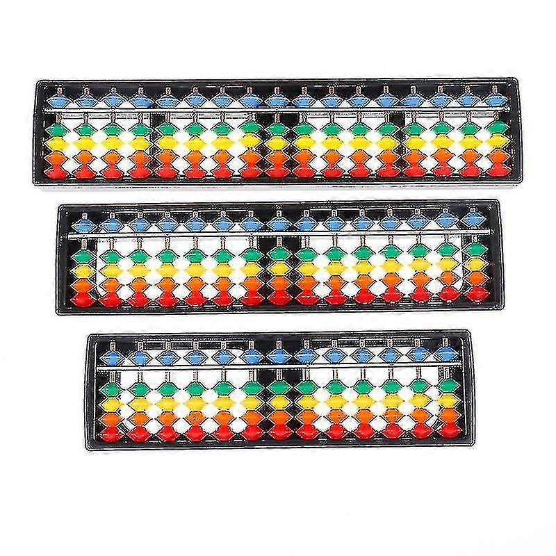Portable 13/15/17 Column Abacus Arithmetic Soroban Math Learning Tool