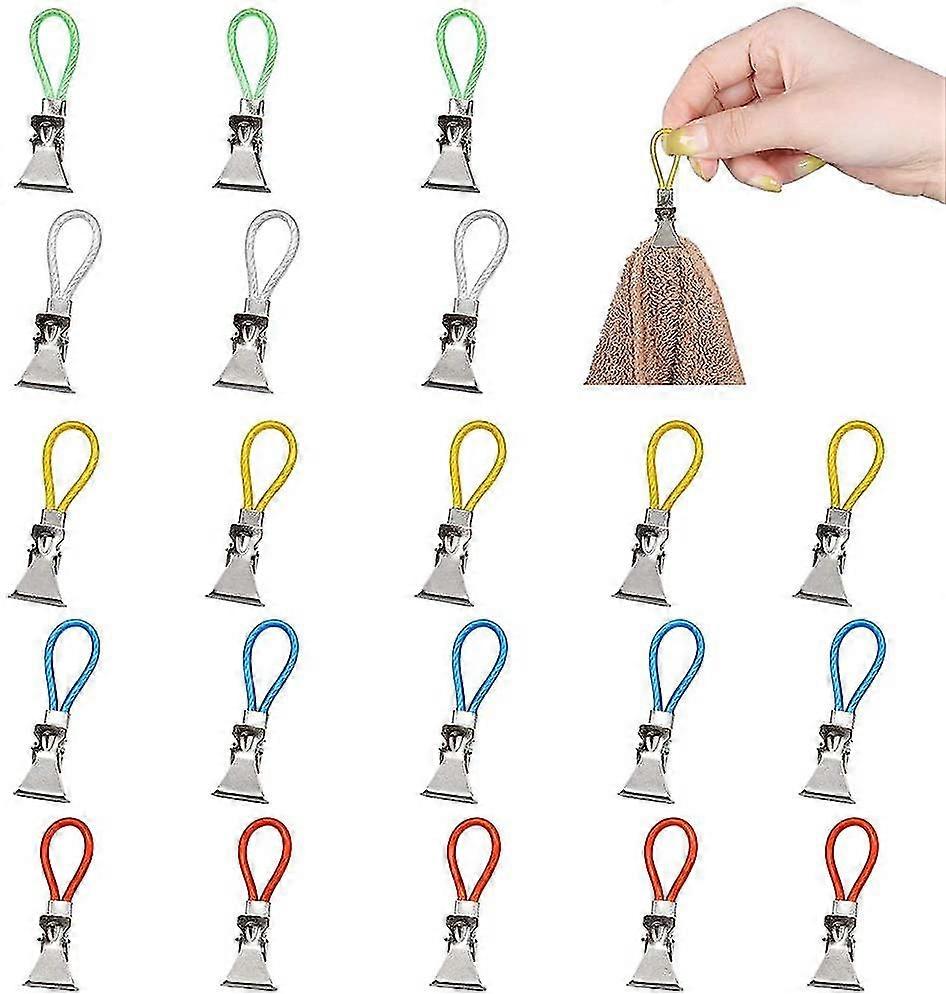 25pcs Kitchen Towel Clips Dishcloth Holder